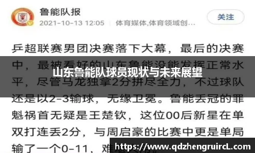 山东鲁能队球员现状与未来展望